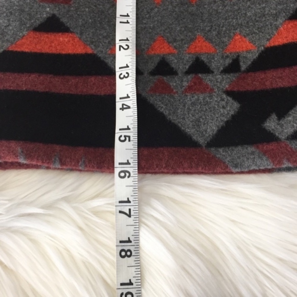 Gap Aztec Tribal Print Blanket A-Line Wool Mini Skirt. - Picture 6 of 8